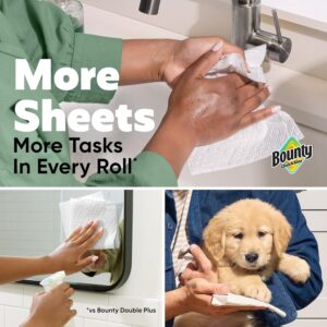 Bounty Quick Size Paper Towels family rolls in kitchen setting